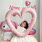 Helium Balloon with Bowknot, Love Heart Aluminium Film Balloon