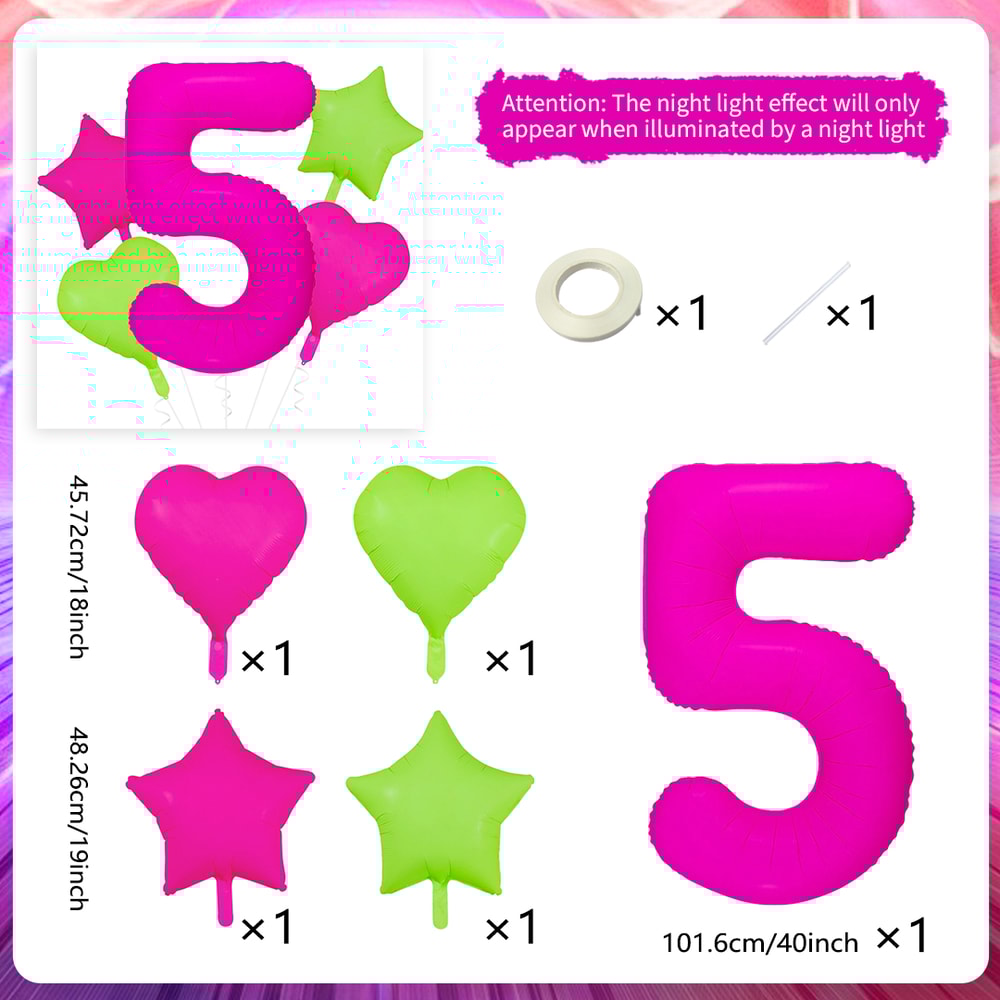 HeartShaped Pointed Star Balloons For Birthday And Graduation Season Decorations 10