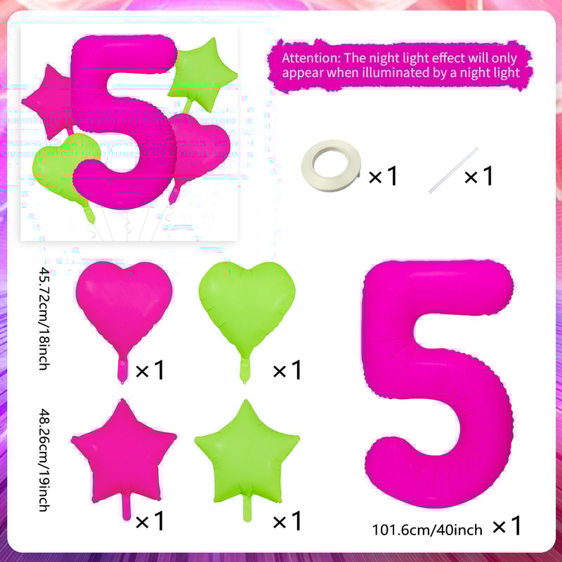HeartShaped Pointed Star Balloons For Birthday And Graduation Season Decorations 10