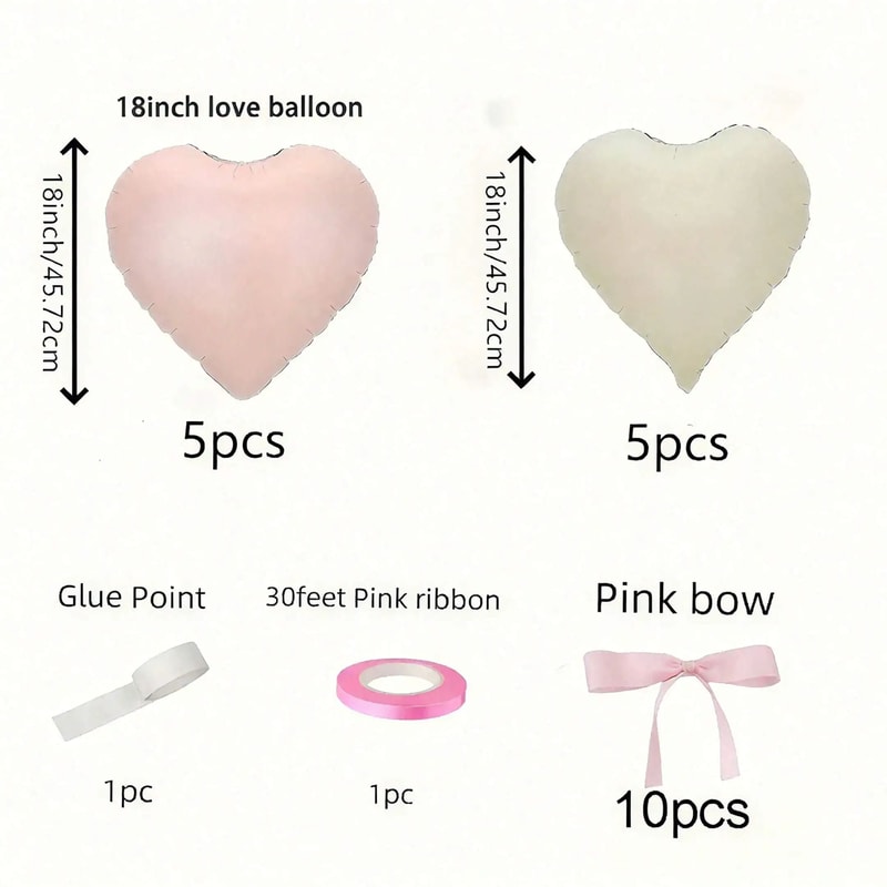 Pink Bowtie Shaped Aluminum Foil Balloons for Wedding, Birthday, Party Celebrations