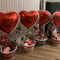 Large Red I Love Heart Shaped Helium Balloons for Wedding, Engagement, Valentines Day Decor