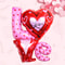 You Foil Balloons Love Heart Helium Balloon for Wedding, Engagement, and Valentine's Day Decorations