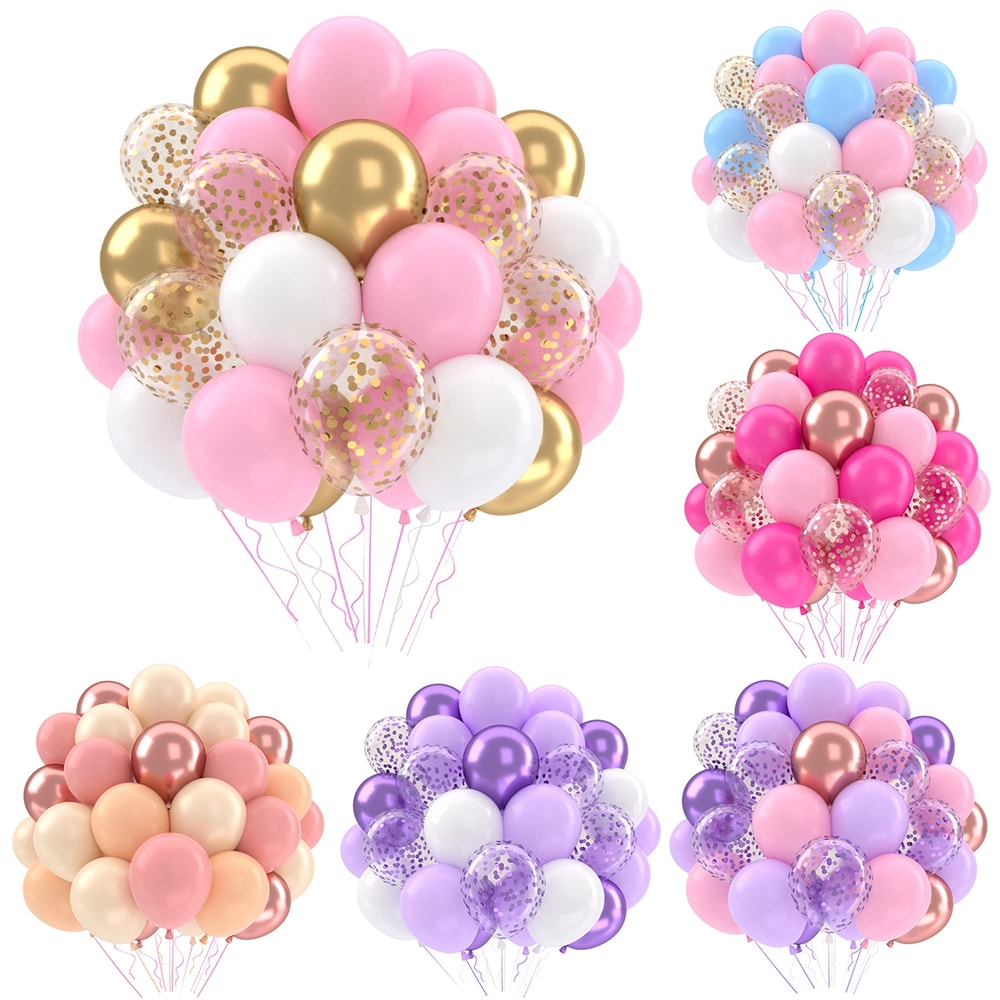 Pearl Latex Metallic Balloons Gold Confetti Balloons For Wedding Baby Shower Birthday Party Decor 1