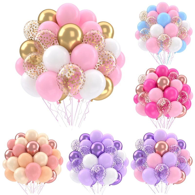 Pearl Latex Metallic Balloons Gold Confetti Balloons For Wedding Baby Shower Birthday Party Decor 1