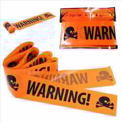 plastic skull head warning tape, witch balloons, halloween decoration props window prop