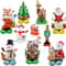 Christmas Snowman Foil Balloons Santa Claus Tree Elk Holiday Party Decorations 0