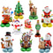 Christmas Snowman Foil Balloons Santa Claus Tree Elk Holiday Party Decorations 0