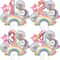 Unicorn Birthday Party Decoration, Gradient Number Balloon Unicorn Party Supplies