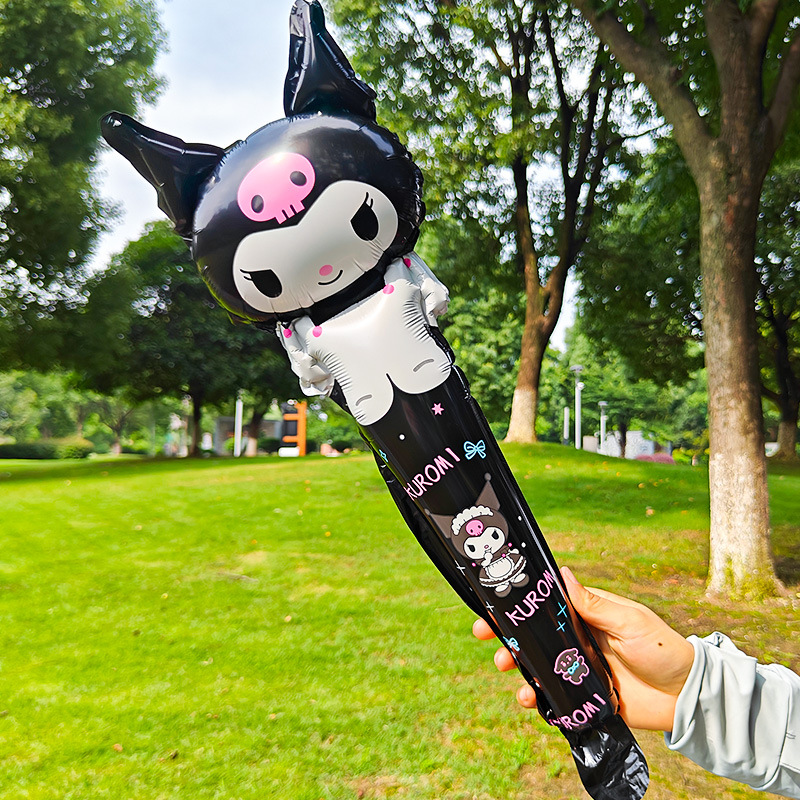 Girl Happy Birthday Party Melody Balloon Stick Foil Balloons Set Concert Atmosphere Props 2