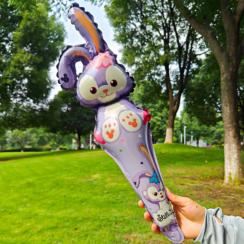 Girl Happy Birthday Party Melody Balloon Stick Foil Balloons Set Concert Atmosphere Props 3