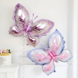kids butterfly helium air globos for baby shower, birthday party decorations, photo props