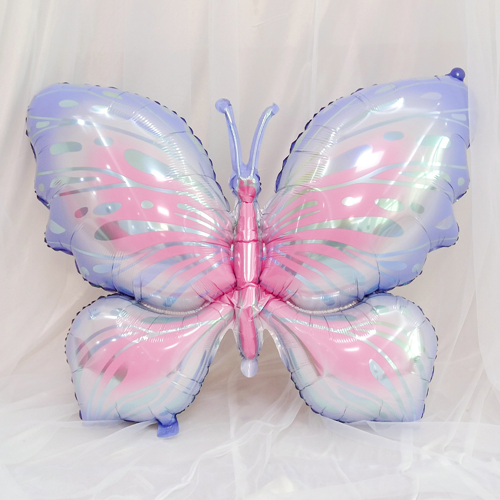 Kids Butterfly Helium Air Globos for Baby Shower, Birthday Party Decorations, Photo Props