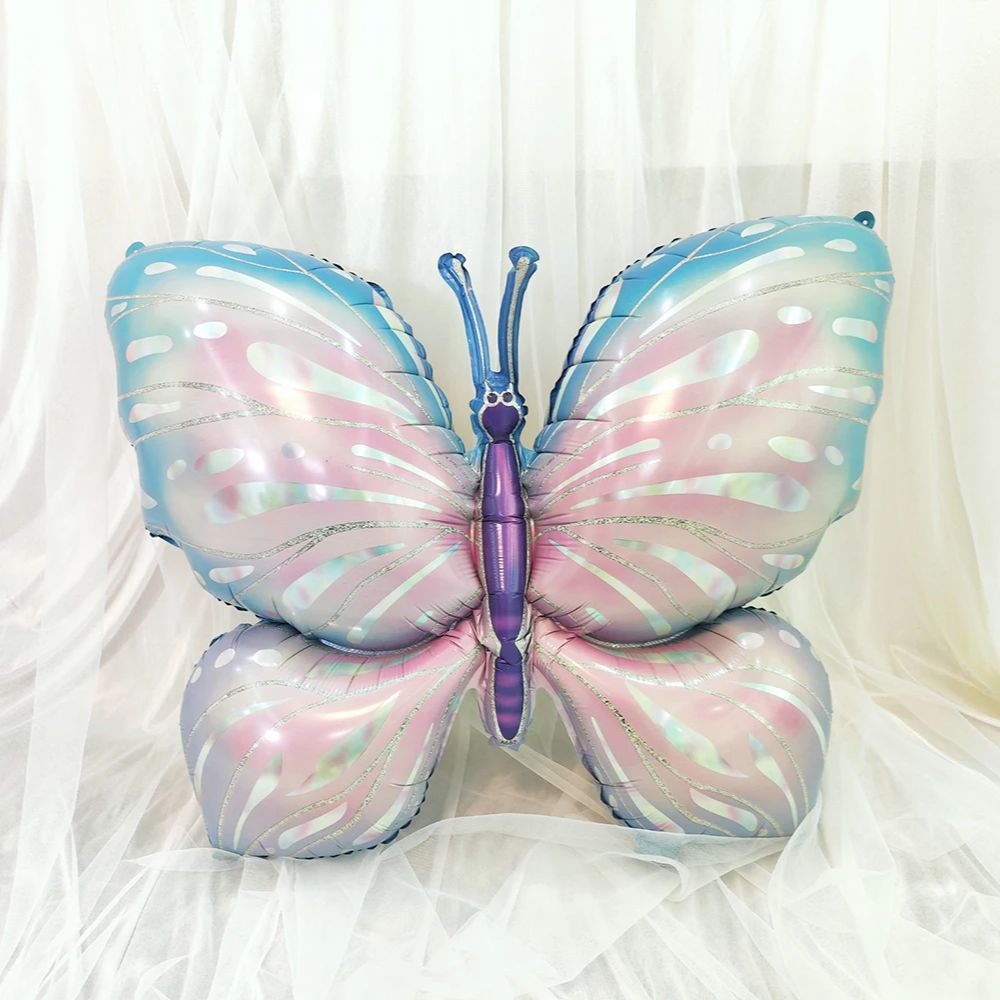 Kids Butterfly Helium Air Globos for Baby Shower, Birthday Party Decorations, Photo Props