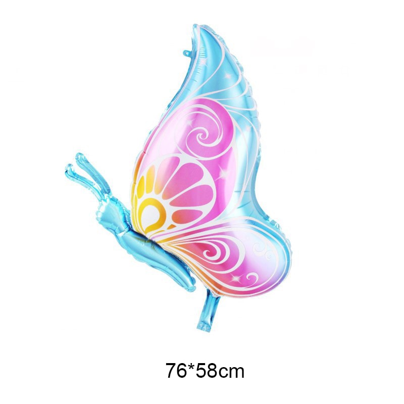 Kids Butterfly Helium Air Globos for Baby Shower, Birthday Party Decorations, Photo Props