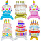 Cute Cake Balloon, Base Standing Foil Balloon, Kids Birthday Party Decor Supplies