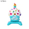 Cute Cake Balloon, Base Standing Foil Balloon, Kids Birthday Party Decor Supplies