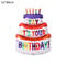 Cute Cake Balloon, Base Standing Foil Balloon, Kids Birthday Party Decor Supplies
