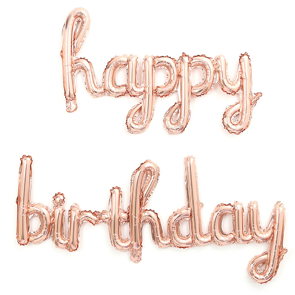 Aluminium Foil Balloon Pink Purple Birthday Party Decoration, DIY Home Accessories Prop