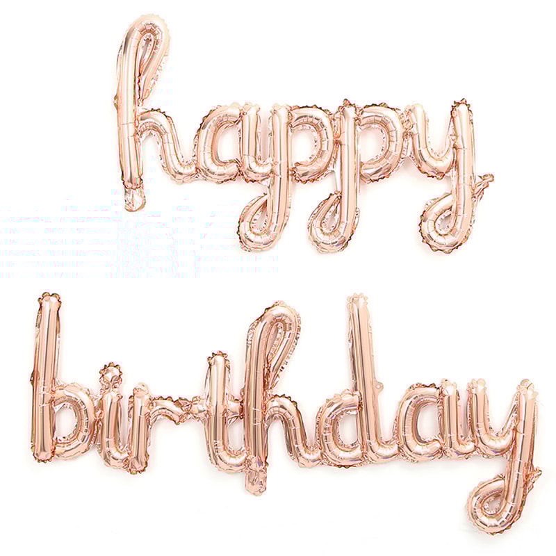 Aluminium Foil Balloon Pink Purple Birthday Party Decoration, DIY Home Accessories Prop