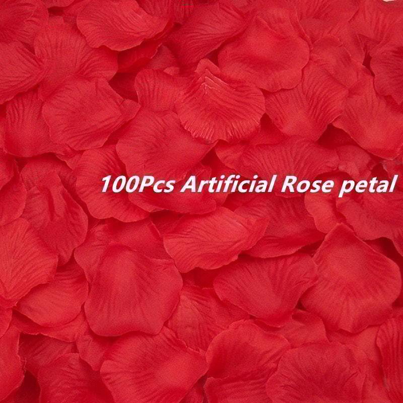 Romantic Flameless Rose Petal Tea Lights For Anniversary Wedding Table Night Light 3