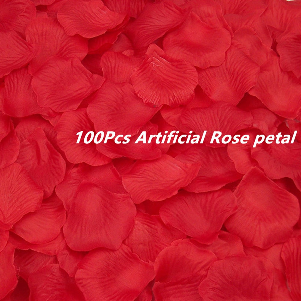 Romantic Flameless Rose Petal Tea Lights For Anniversary Wedding Table Night Light 6