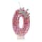 Princess Crown Birthday Candle, Creative Pink Candle for Girl's Happy Birthday Party Decoration