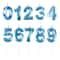 Blue Pink Number Candles Cake Topper For Birthday Baby Shower Decorations 0