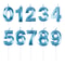 Blue Pink Number Candles Cake Topper For Birthday Baby Shower Decorations 0