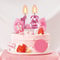Blue Pink Number Candles Cake Topper For Birthday Baby Shower Decorations 3