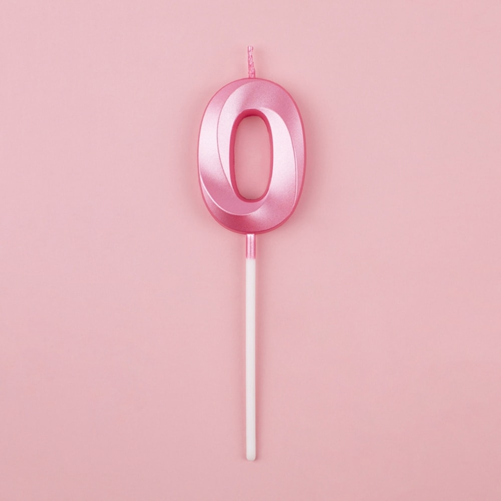 Blue Pink Number Candles Cake Topper For Birthday Baby Shower Decorations 6