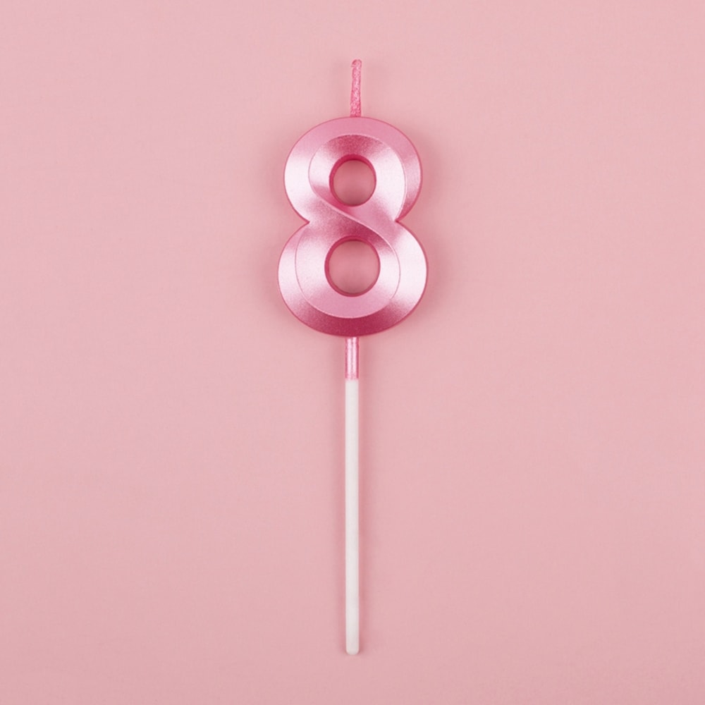 Blue Pink Number Candles Cake Topper For Birthday Baby Shower Decorations 14