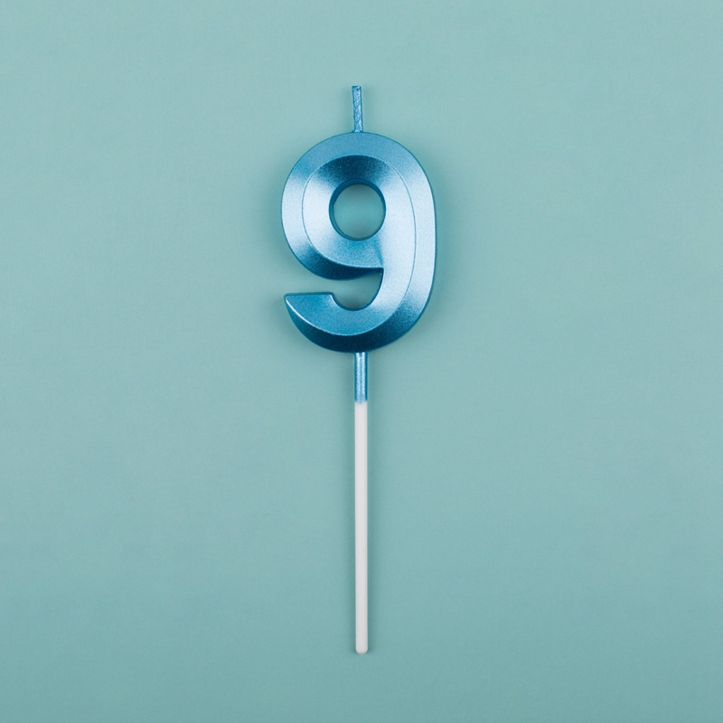 Blue Pink Number Candles Cake Topper For Birthday Baby Shower Decorations 25