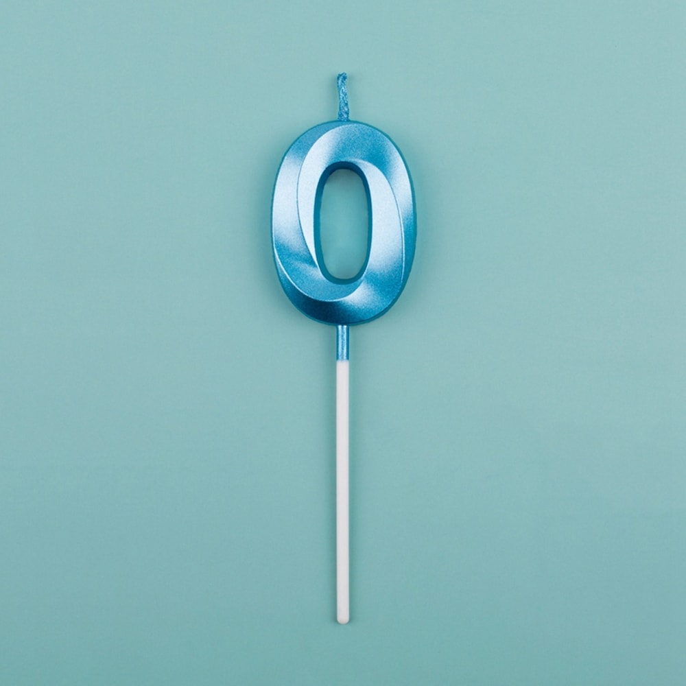 Blue Pink Number Candles Cake Topper For Birthday Baby Shower Decorations 16