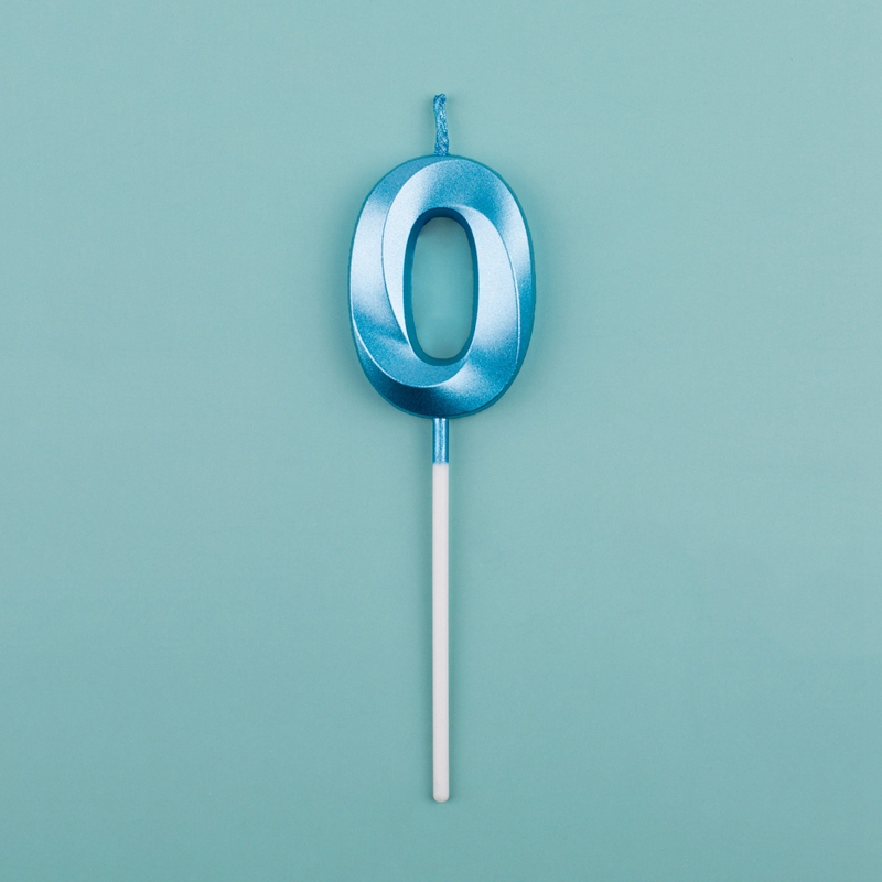 Blue Pink Number Candles Cake Topper For Birthday Baby Shower Decorations 16