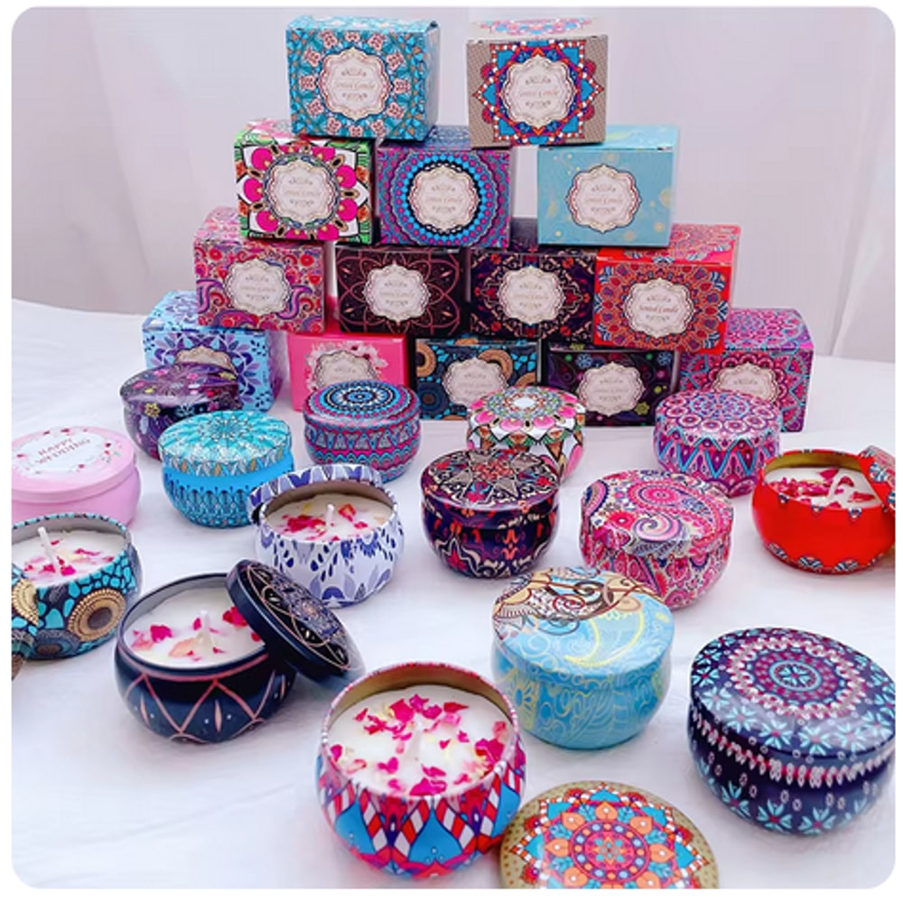 Aromatic Scented Candles Lavender Rose Soy Wax Jars Fragrance Candle For Wedding Birthday Gift Home 2