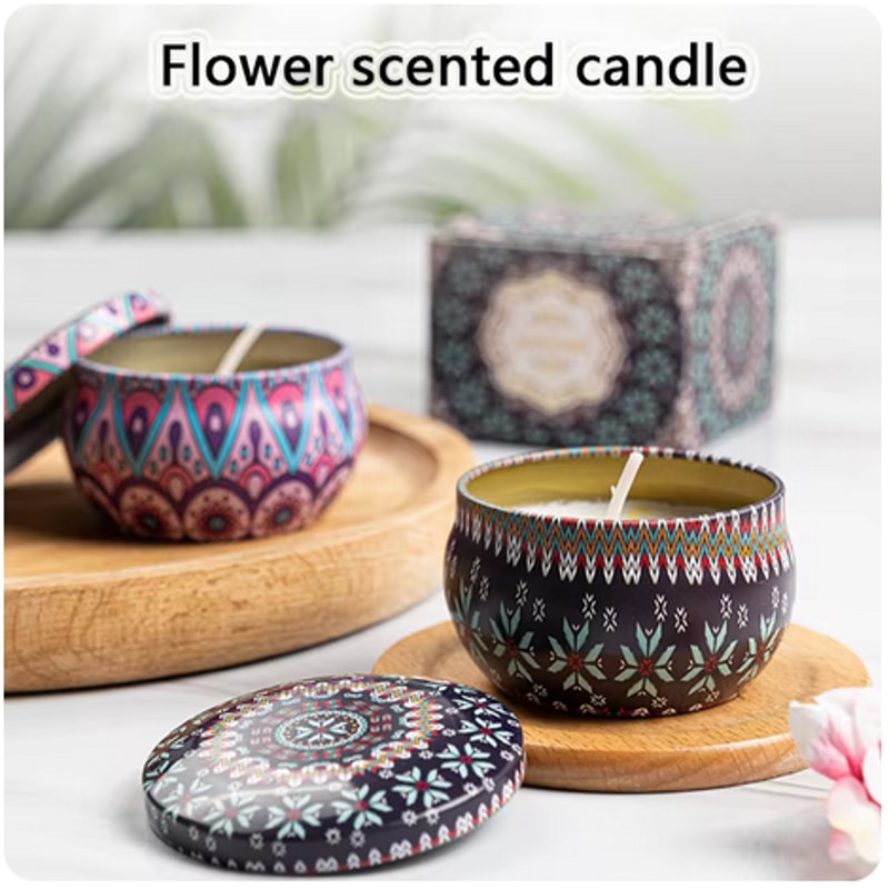 Aromatic Scented Candles Lavender Rose Soy Wax Jars Fragrance Candle For Wedding Birthday Gift Home 3