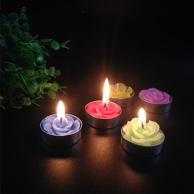 Wedding Anniversary Smokeless Floating Wax Party Decoration, Event Table Lighting, Home Candles