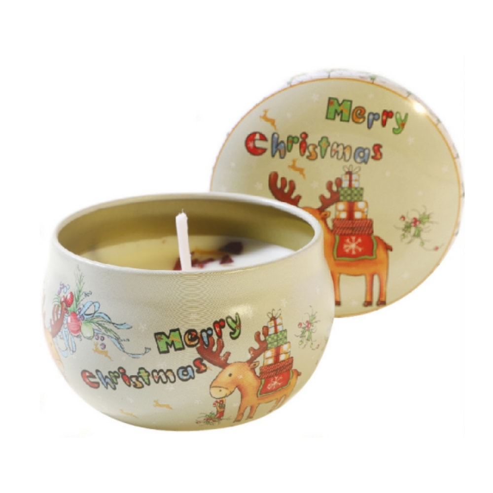 Rose, Freesia, Vanilla Christmas Aromatherapy Candles, Smokeless Plant Wax Holiday Decor Perfect Gifts