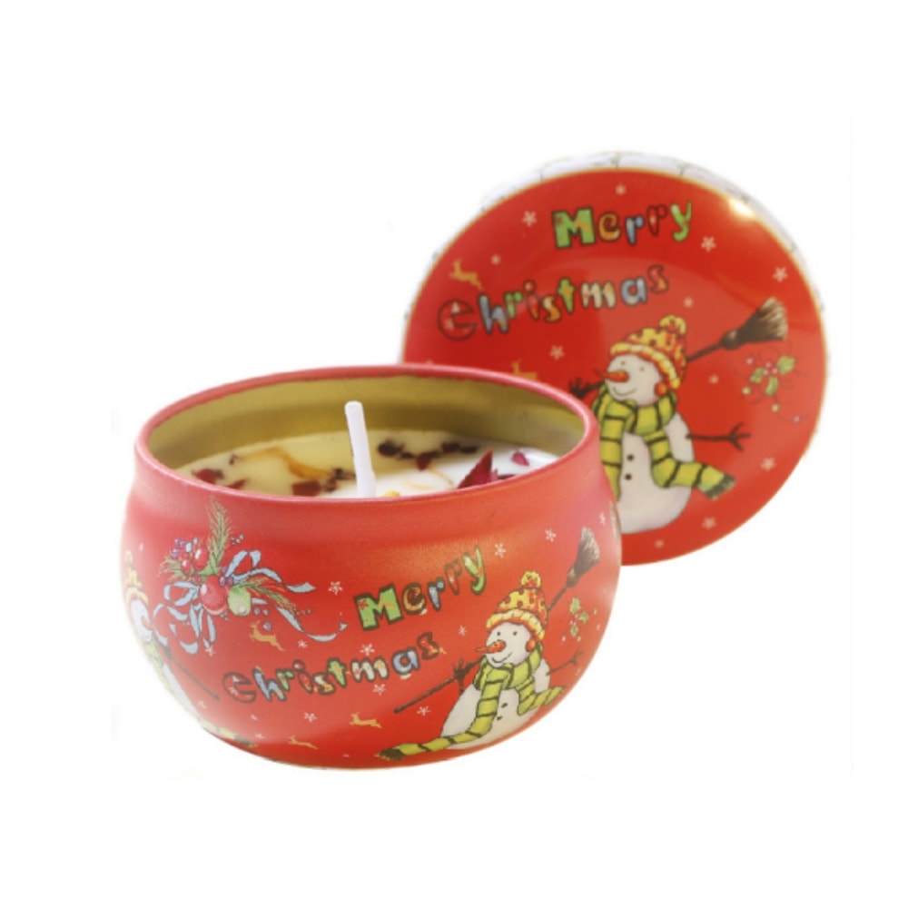 Rose, Freesia, Vanilla Christmas Aromatherapy Candles, Smokeless Plant Wax Holiday Decor Perfect Gifts