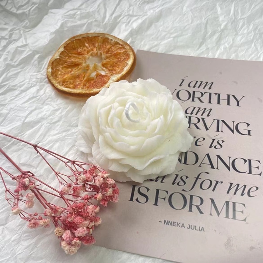 Roses and Peonies Handmade Aromatherapy Candles, Ideal Romantic Gifts