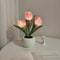 WhitePink LED Tulip Night Light Dormitory Bedroom Bedside Ambient Light Sleep Light 4