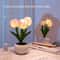 Simulation Flower Bouquet Tulip Table Lamp LED Bedside Lamp Romantic Bedroom Home Decoration 0