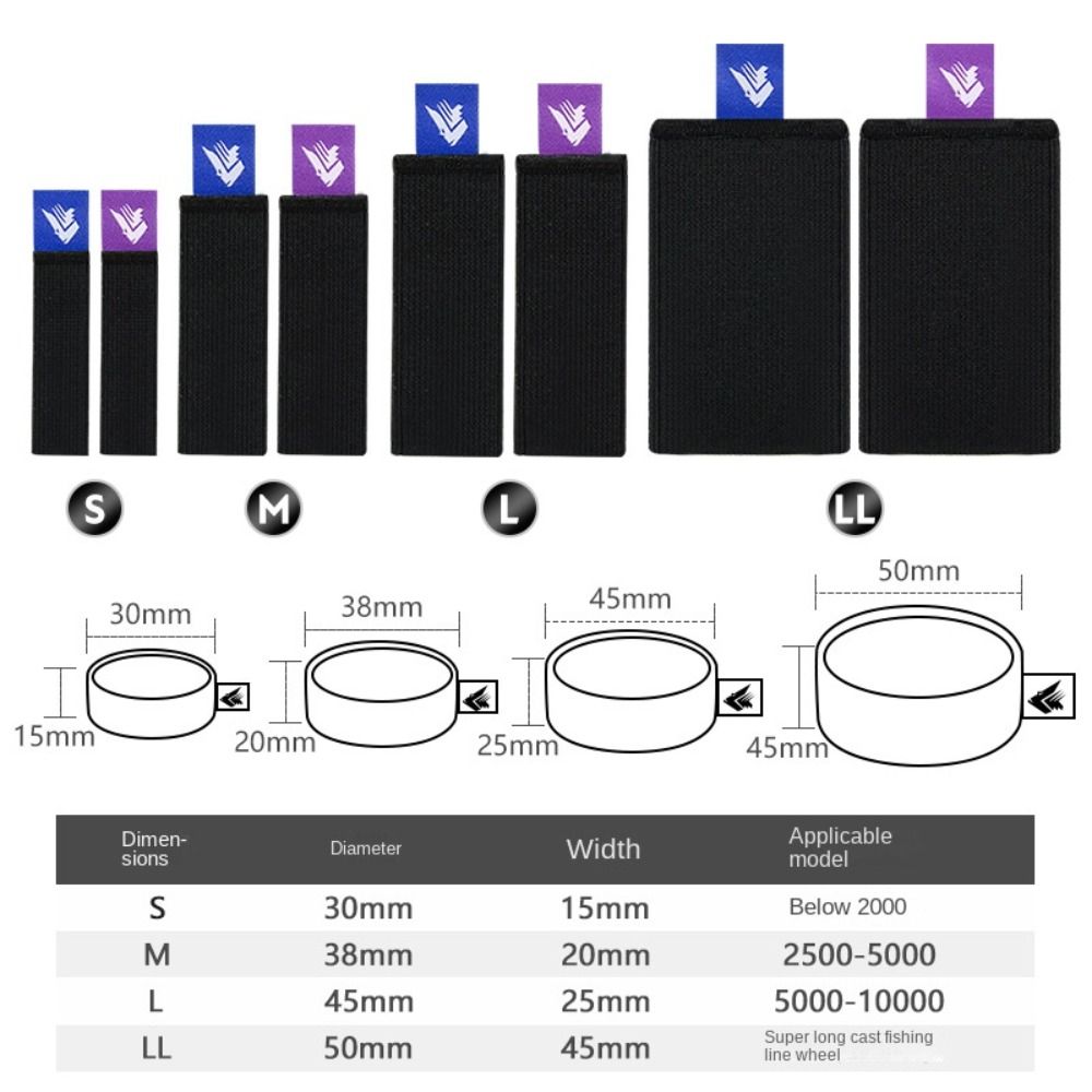 Fishing Spool Belt Reel Protection Belt Pole Holder Fishing Tackle Tool 5