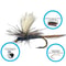 Outdoor Fly Fishing Lures, Steel Sharpened Hook Bait, Feather Dry Fly Tackle