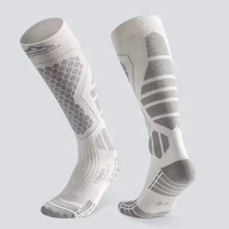 Thermal Compression Ski Socks, Moisture-wicking Anti-slip Knee High Socks for Cold Weather, Breathable Thickened Socks