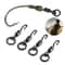 Quick Change Spinner Swivel for Ronnie Rig, Durable Carp Micro Hook Swivel, Tackle Connector, Portable Fishing Gear