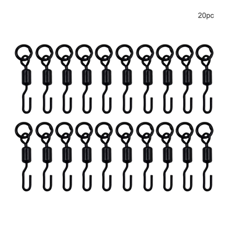 Quick Change Spinner Swivel for Ronnie Rig, Durable Carp Micro Hook Swivel, Tackle Connector, Portable Fishing Gear