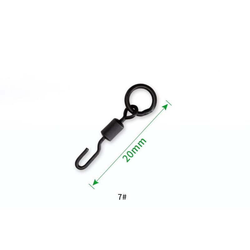 Quick Change Spinner Swivel for Ronnie Rig, Durable Carp Micro Hook Swivel, Tackle Connector, Portable Fishing Gear