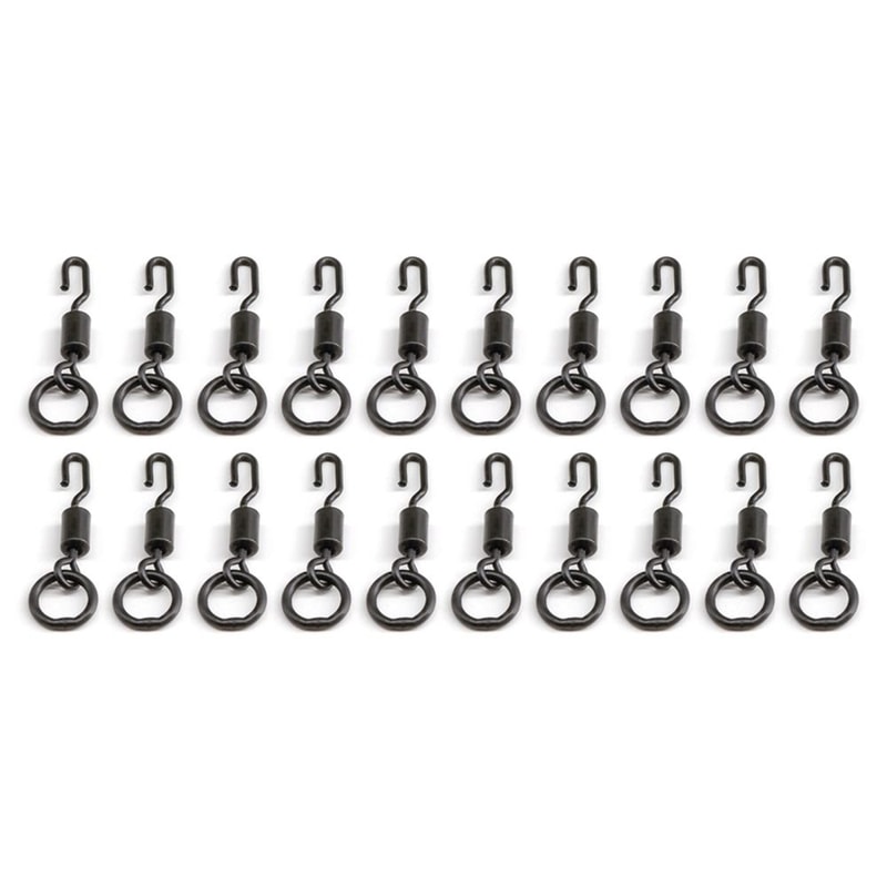 Quick Change Spinner Swivel for Ronnie Rig, Durable Carp Micro Hook Swivel, Tackle Connector, Portable Fishing Gear