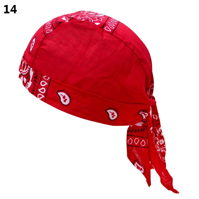Adjustable Chemo Cap for Men Women, Quick Dry Pirate Hat, Outdoor Sport Bandana Cycling Headscarf